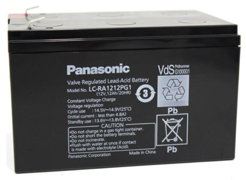 松下（panasonic） 铅酸免维护蓄电池 LC-RA1212 12V12AH 电源电梯门禁电瓶