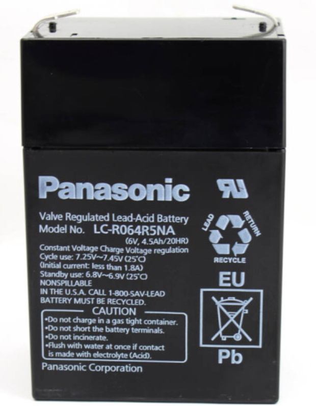 松下（panasonic） 电瓶 LC-RO64R5 (6V4.5AH)童车灯具电子秤电池铅酸蓄电池